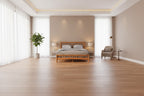 Oak Elegant Style Queen Size Wooden Platform Bed with Headboard for Bedroom
