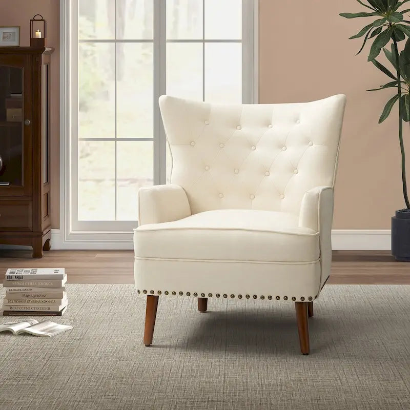 Accent Armchair with Nailhead Trim