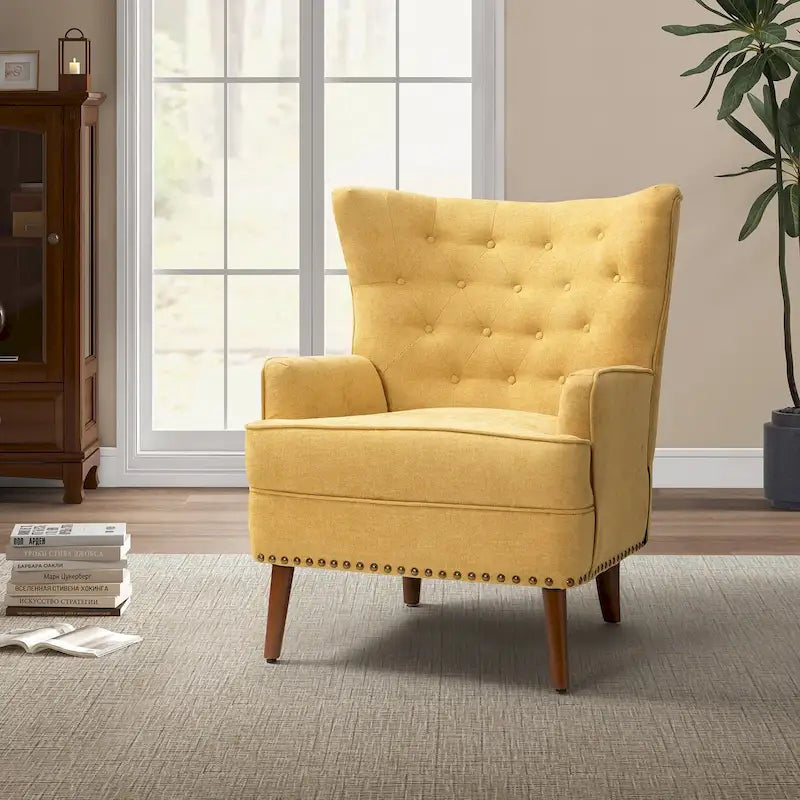 Accent Armchair with Nailhead Trim