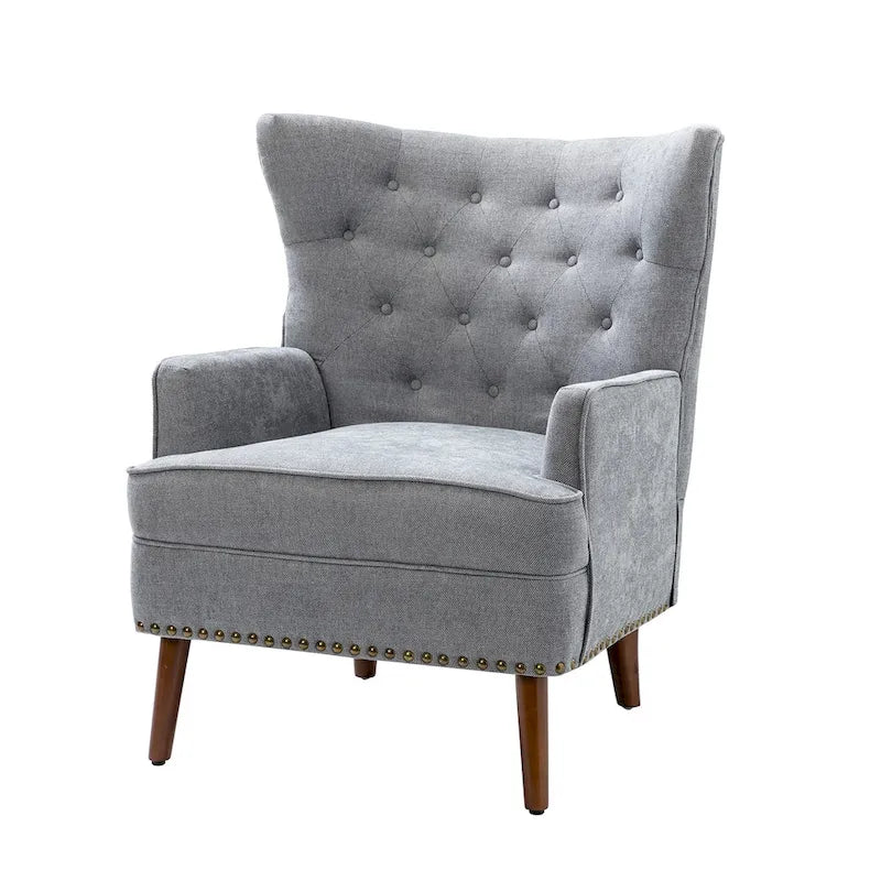 Accent Armchair with Nailhead Trim