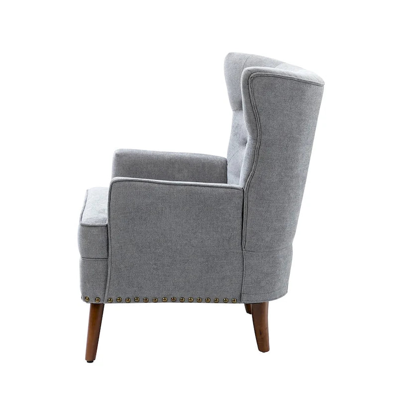 Accent Armchair with Nailhead Trim