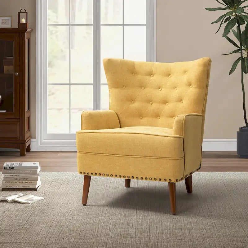 Accent Armchair with Nailhead Trim