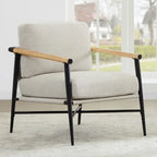 Fotel akcentujący tapicerowany Vincent Mid Century Modern