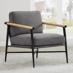 Fotel akcentujący tapicerowany Vincent Mid Century Modern