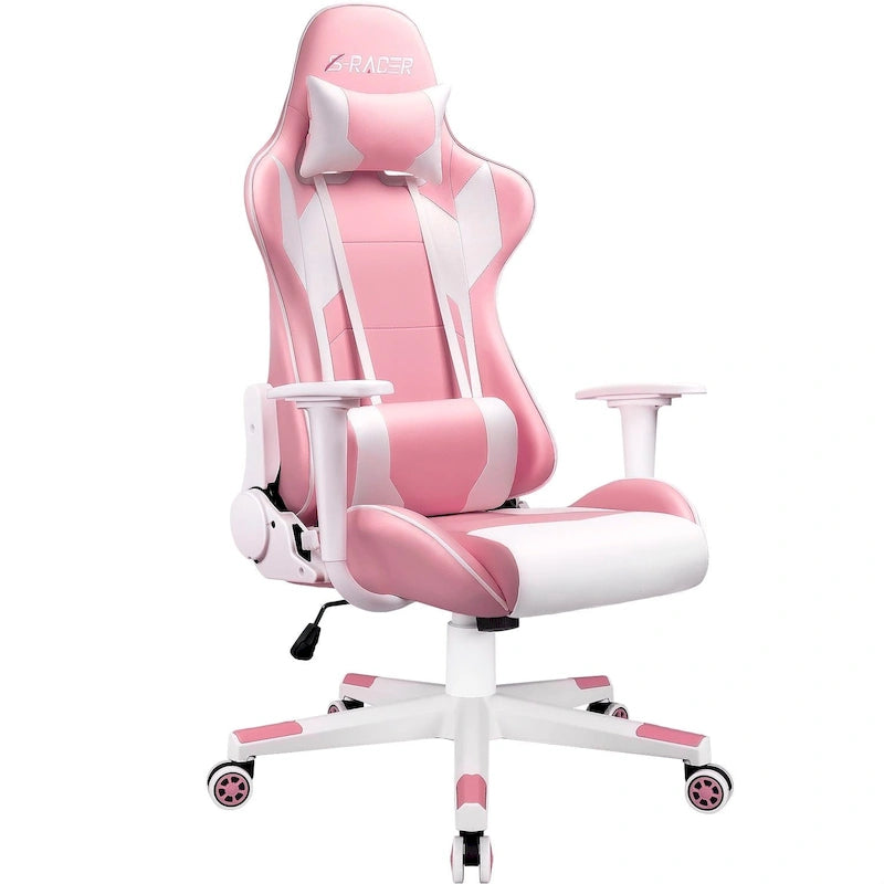 Ergonomic Faux Leather Adjustable Swivel Office Gaming Chair