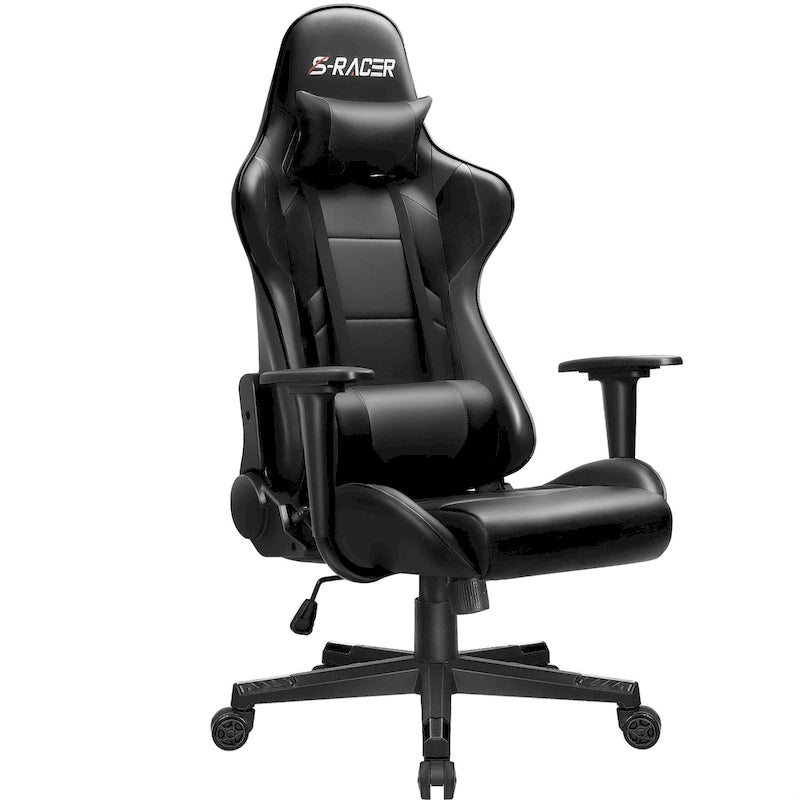 Ergonomic Faux Leather Adjustable Swivel Office Gaming Chair