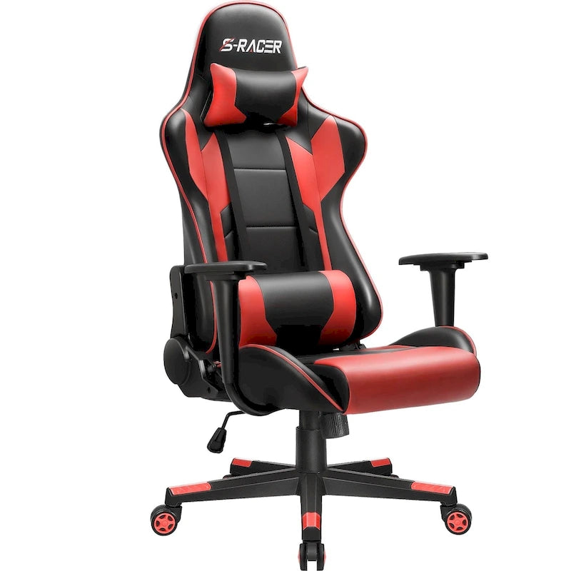 Ergonomic Faux Leather Adjustable Swivel Office Gaming Chair