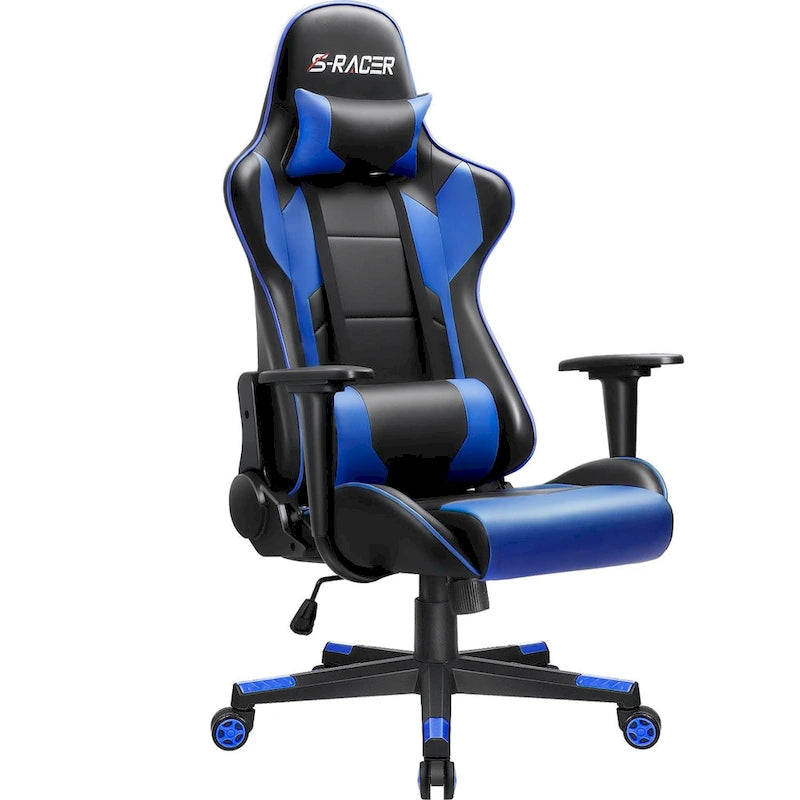 Ergonomic Faux Leather Adjustable Swivel Office Gaming Chair