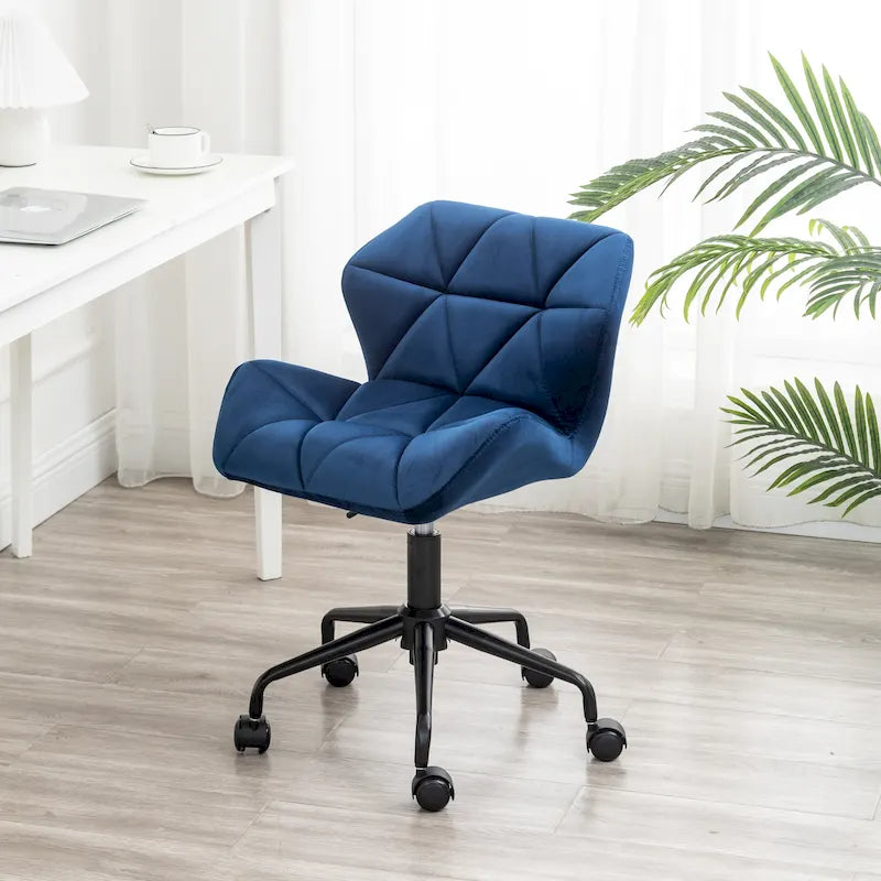 Diamond Tufted Adjustable Swivel Office Chair